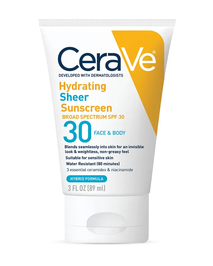 CERA VE HYDRATING MINERAL ULTRA SHEER TINTED SUNSCREEN SPF 30 50 ML