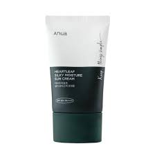 AUNA HEARTLEAF SILKY MOISTURE SUN CREAM SPF50+ PA++++🌟🌞